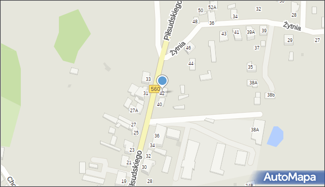 Rypin, Piłsudskiego Józefa, marsz., 42, mapa Rypin
