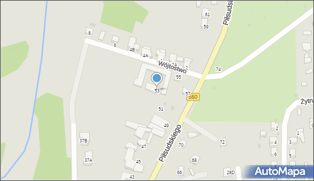 Rypin, Piłsudskiego Józefa, marsz., 53, mapa Rypin