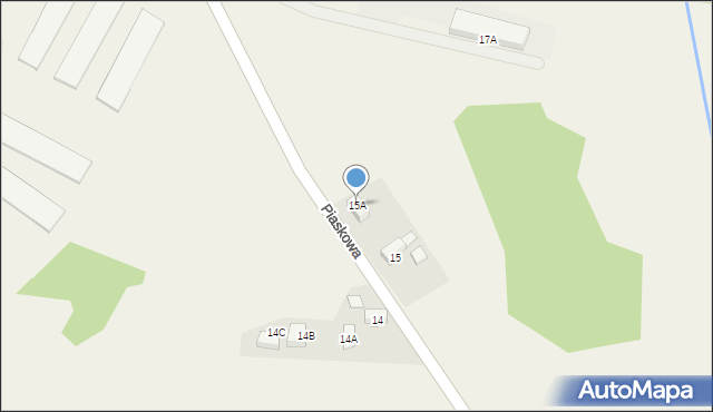 Rzeczyce, Piaskowa, 15A, mapa Rzeczyce