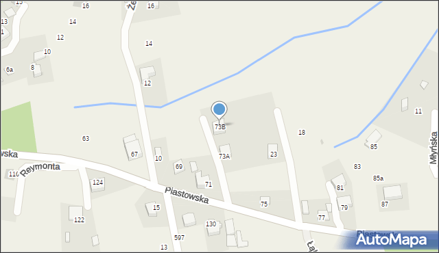 Rzeszotary, Piastowska, 73B, mapa Rzeszotary