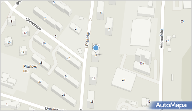 Rzeszów, Piastów, 9, mapa Rzeszów