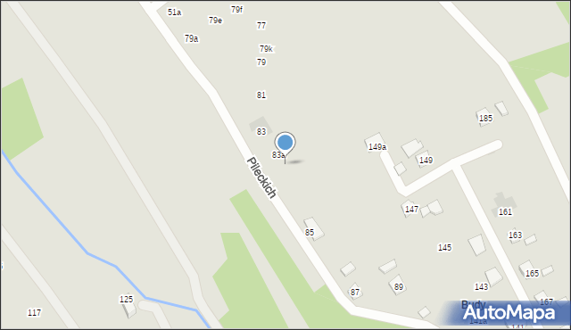 Rzeszów, Pileckich Ottona i Jana, 83b, mapa Rzeszów