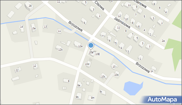 Sadlinki, Piaski, 10a, mapa Sadlinki