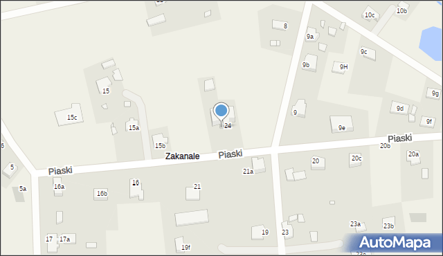 Sadlinki, Piaski, 25, mapa Sadlinki