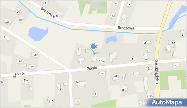 Sadlinki, Piaski, 7a, mapa Sadlinki