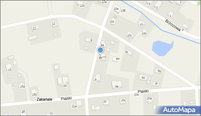 Sadlinki, Piaski, 9b, mapa Sadlinki