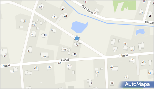 Sadlinki, Piaski, 9g, mapa Sadlinki