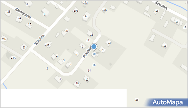 Samborowo, Piaskowa, 18, mapa Samborowo