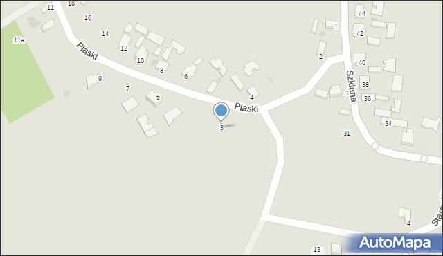 Sandomierz, Piaski, 3, mapa Sandomierza