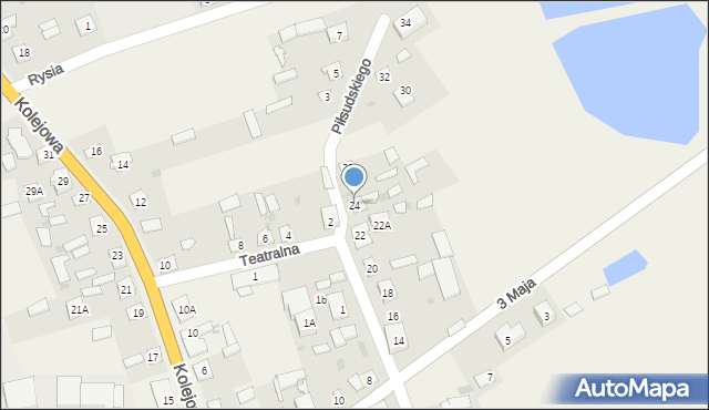 Sarnaki, Piłsudskiego Józefa, marsz., 24, mapa Sarnaki