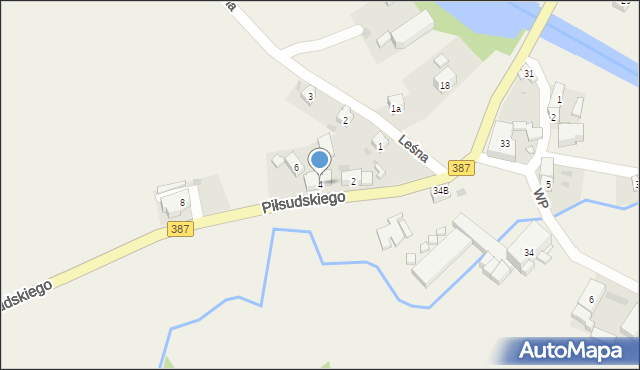 Ścinawka Średnia, Piłsudskiego Józefa, marsz., 4, mapa Ścinawka Średnia