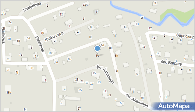 Sędziszów Małopolski, Piaskowa, 8e, mapa Sędziszów Małopolski