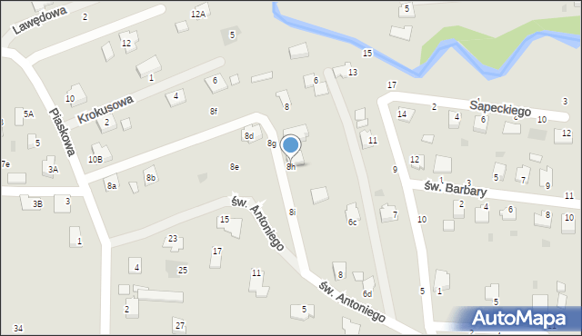 Sędziszów Małopolski, Piaskowa, 8h, mapa Sędziszów Małopolski