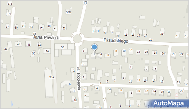 Sędziszów Małopolski, Piłsudskiego Józefa, marsz., 2, mapa Sędziszów Małopolski