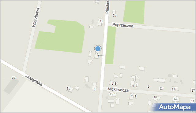 Sępopol, Piaskowa, 5, mapa Sępopol