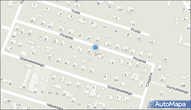 Serock, Picassa Pablo, 13, mapa Serock