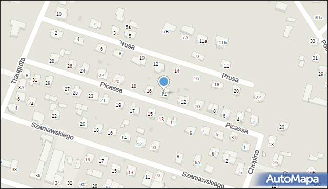 Serock, Picassa Pablo, 14, mapa Serock