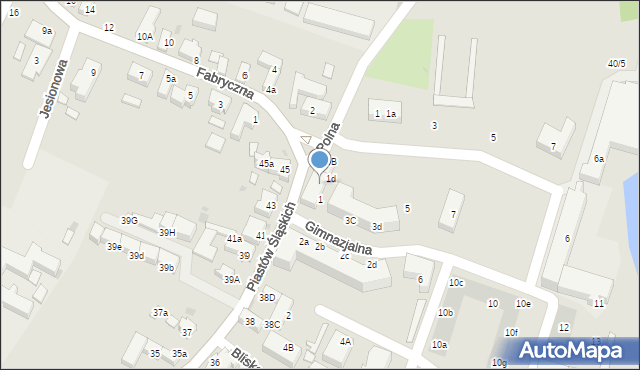 Siechnice, Piastów Śląskich, 40/1, mapa Siechnice