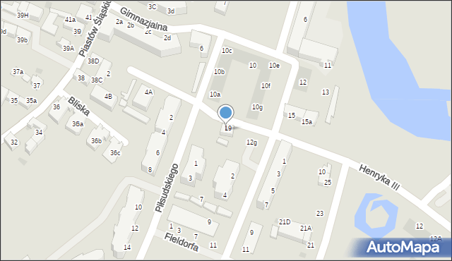 Siechnice, Piastów Śląskich, 40/9, mapa Siechnice