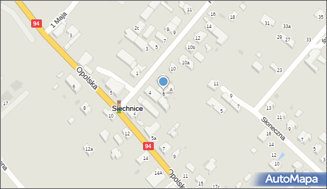 Siechnice, Piastów Śląskich, 6, mapa Siechnice