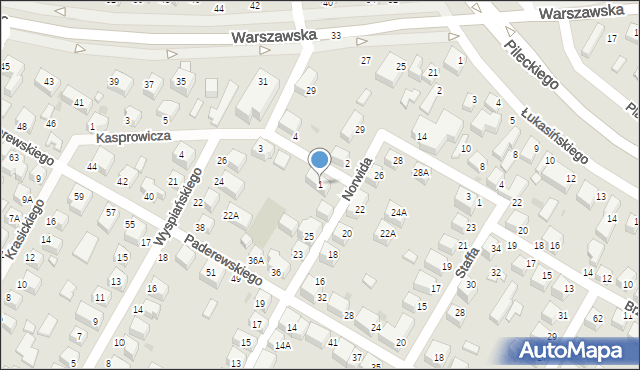 Siedlce, Piramowicza Grzegorza, 1, mapa Siedlce