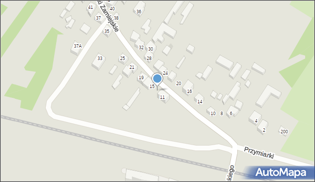 Siedlce, Piaski Zamiejskie, 13, mapa Siedlce