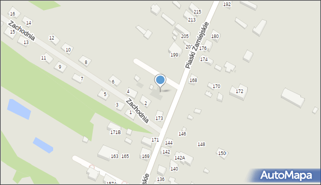 Siedlce, Piaski Zamiejskie, 175, mapa Siedlce