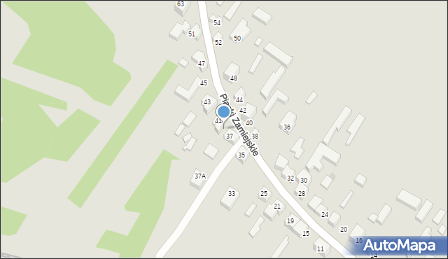 Siedlce, Piaski Zamiejskie, 39, mapa Siedlce