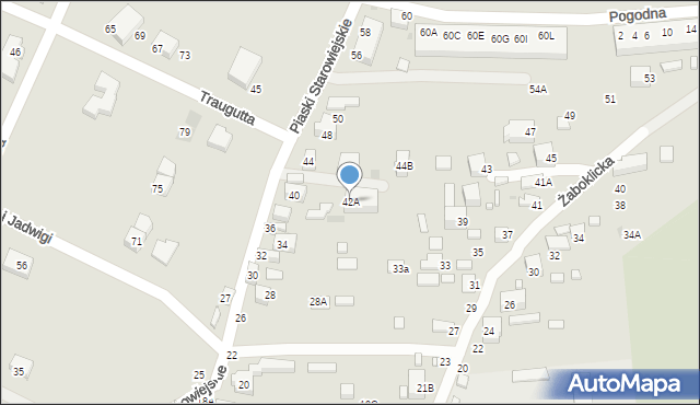 Siedlce, Piaski Starowiejskie, 42A, mapa Siedlce