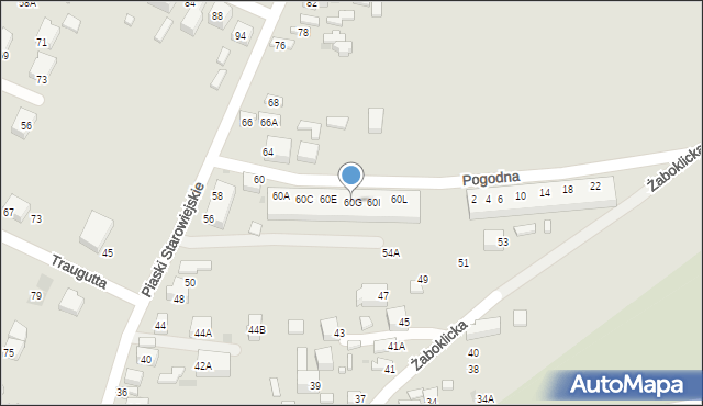 Siedlce, Piaski Starowiejskie, 60G, mapa Siedlce