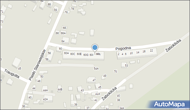 Siedlce, Piaski Starowiejskie, 60K, mapa Siedlce