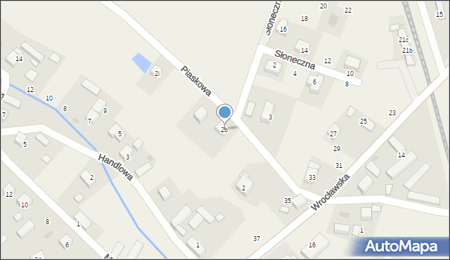 Siedlec, Piaskowa, 2b, mapa Siedlec