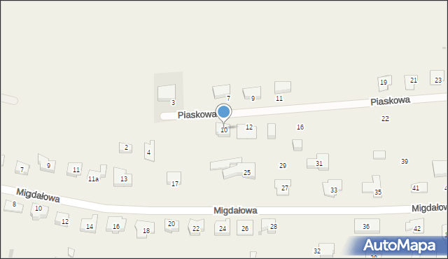 Siemianice, Piaskowa, 10, mapa Siemianice