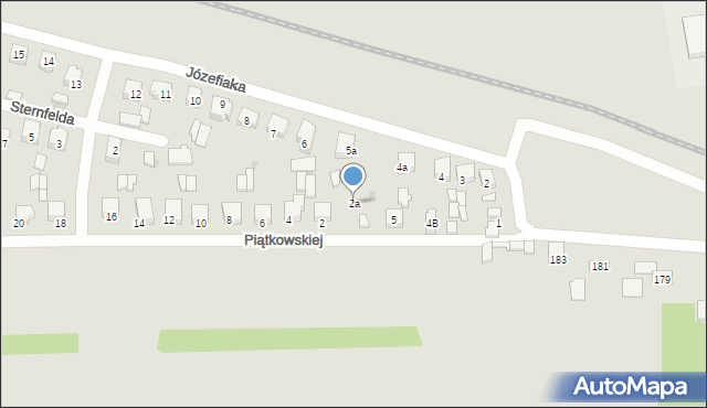 Sieradz, Piątkowskiej Ignacji, 2a, mapa Sieradz
