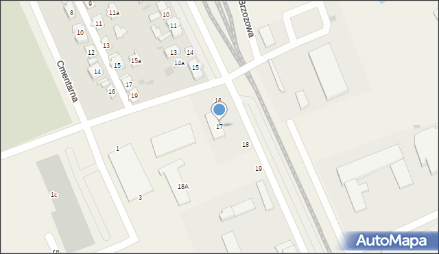 Sierakowice, Piwna, 17, mapa Sierakowice