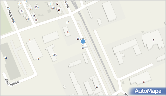 Sierakowice, Piwna, 19, mapa Sierakowice