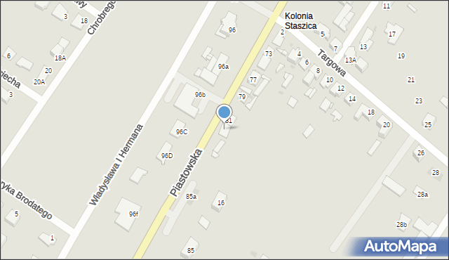 Sierpc, Piastowska, 83, mapa Sierpc