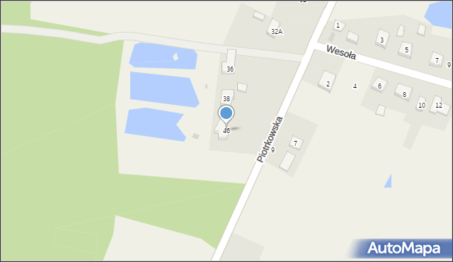 Siomki, Piotrkowska, 46, mapa Siomki