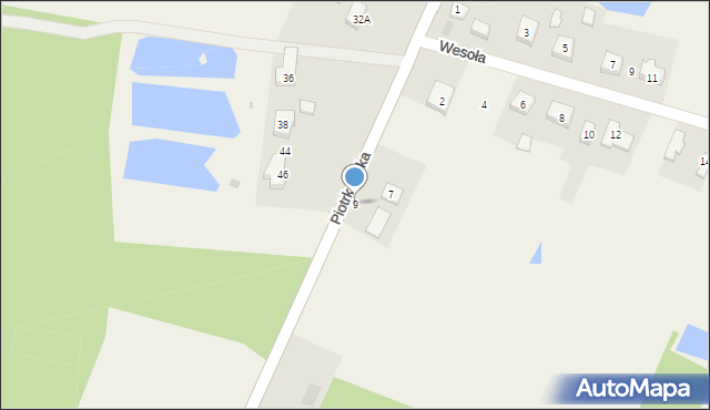 Siomki, Piotrkowska, 9, mapa Siomki