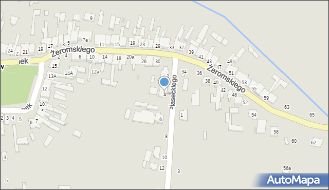 Skaryszew, Piaseckiego Eugeniusza, 4, mapa Skaryszew