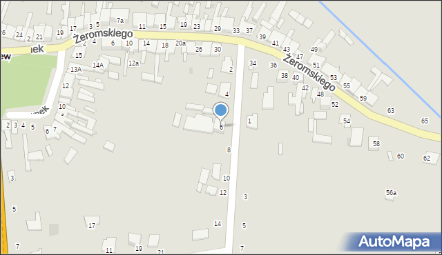 Skaryszew, Piaseckiego Eugeniusza, 6, mapa Skaryszew