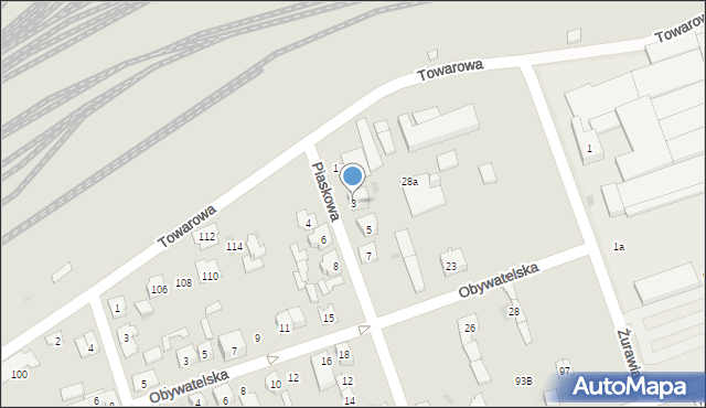 Skarżysko-Kamienna, Piaskowa, 3, mapa Skarżysko-Kamienna