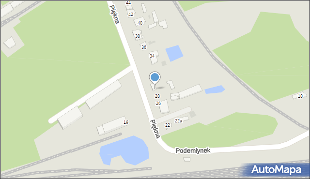 Skarżysko-Kamienna, Piękna, 30, mapa Skarżysko-Kamienna