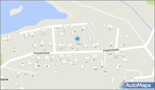 Skawina, Piastowska, 17, mapa Skawina