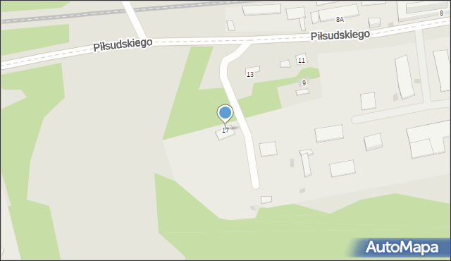 Skawina, Piłsudskiego Józefa, marsz., 17, mapa Skawina