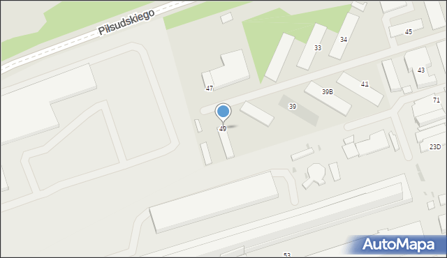 Skawina, Piłsudskiego Józefa, marsz., 49, mapa Skawina