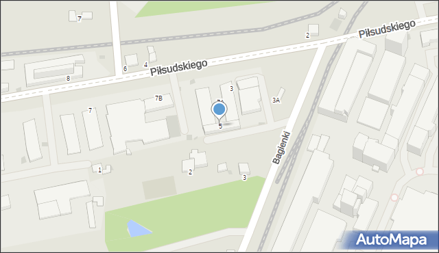 Skawina, Piłsudskiego Józefa, marsz., 5, mapa Skawina