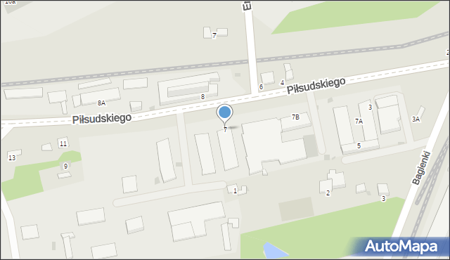 Skawina, Piłsudskiego Józefa, marsz., 7, mapa Skawina