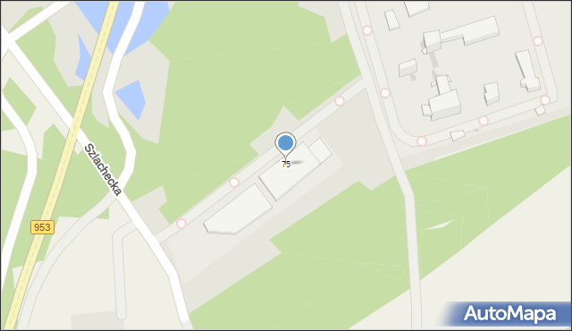 Skawina, Piłsudskiego Józefa, marsz., 75, mapa Skawina