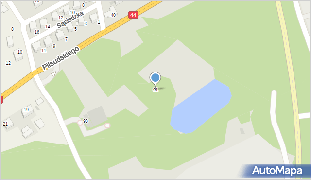 Skawina, Piłsudskiego Józefa, marsz., 91, mapa Skawina